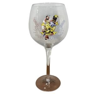 Ed Hardy 1971 Death or Glory‎ Wine Glass